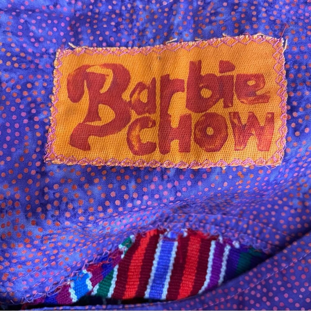 Handmade Baja Tapestry Embroidered Floral Fringe Guatemalan Artsy Festival Skirt - Picture 9 of 9
